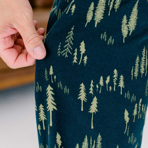 Men's Holiday Lounge Pants Winter Woods