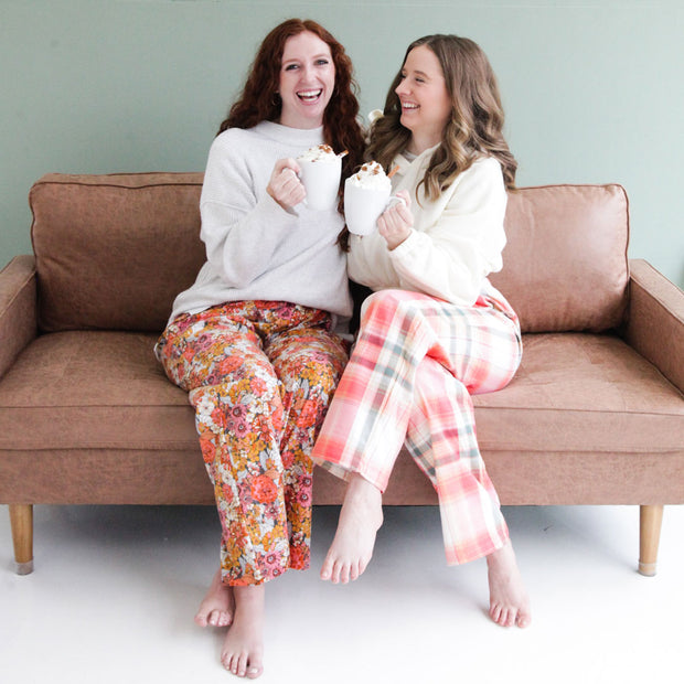 Women's Flannel Lounge Pants Maple Blossom