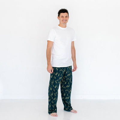 Men's Holiday Lounge Pants Winter Woods